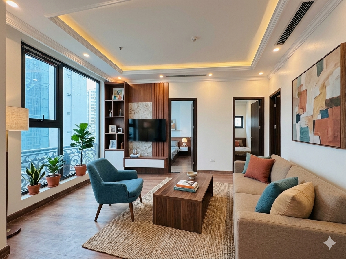 CĂN HỘ 2N2WC FULL NỘI THẤT TRẦN BÌNH - MỸ ĐÌNH - HỒ TÙNG MẬU - PHẠM HÙNG
